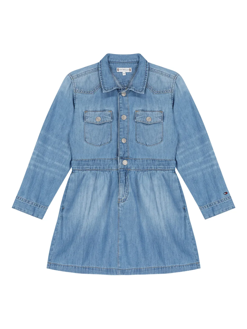 Tommy Hilfiger Junior denim pocket dress - Blu