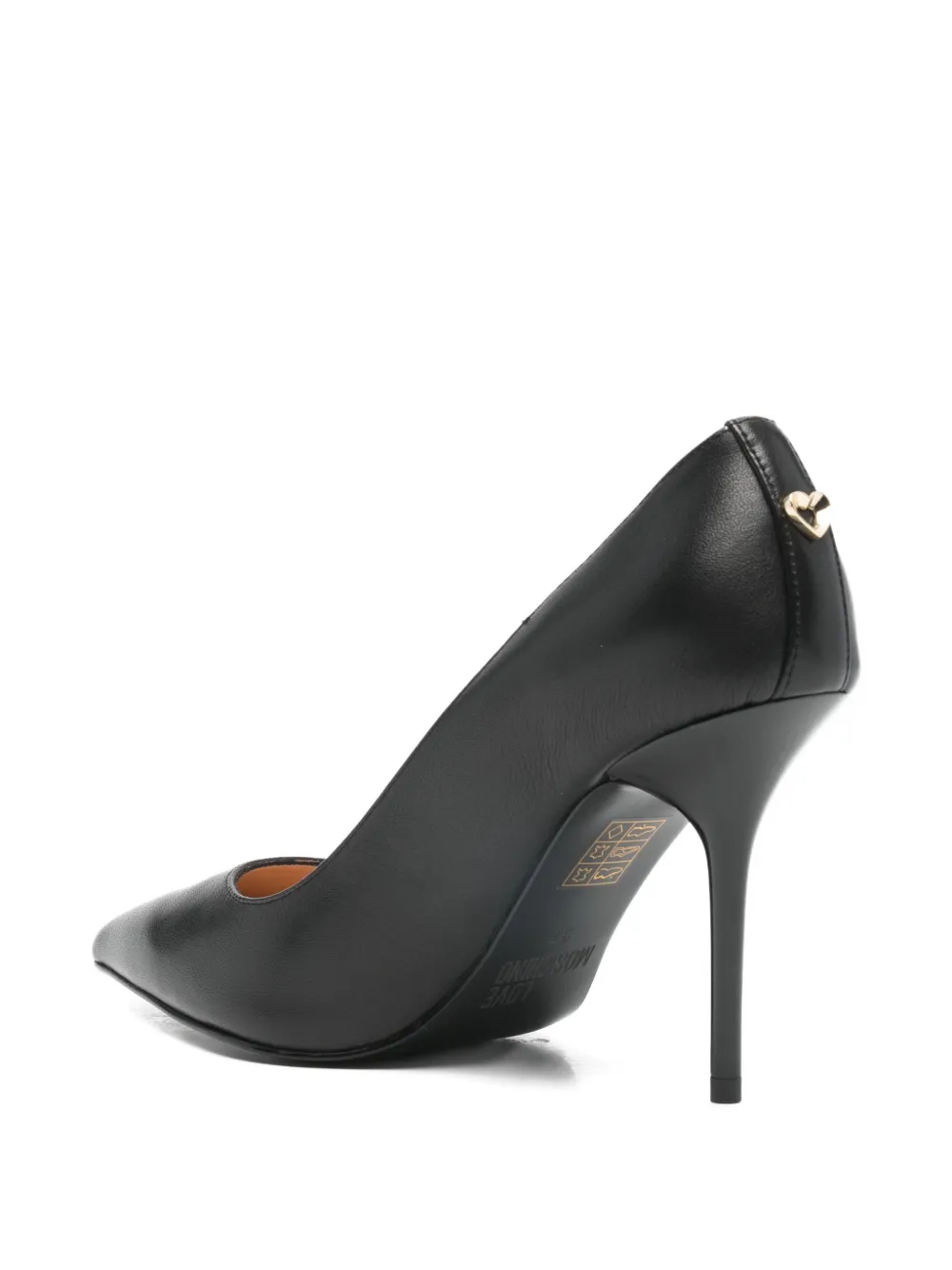 Love Moschino pointed pumps Zwart