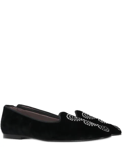 Castañer stud-embellishments velvet loafers