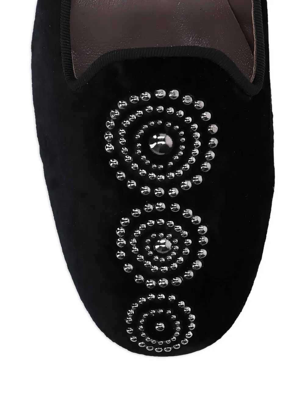 Castañer Fluwelen loafers verfraaid met studs Zwart