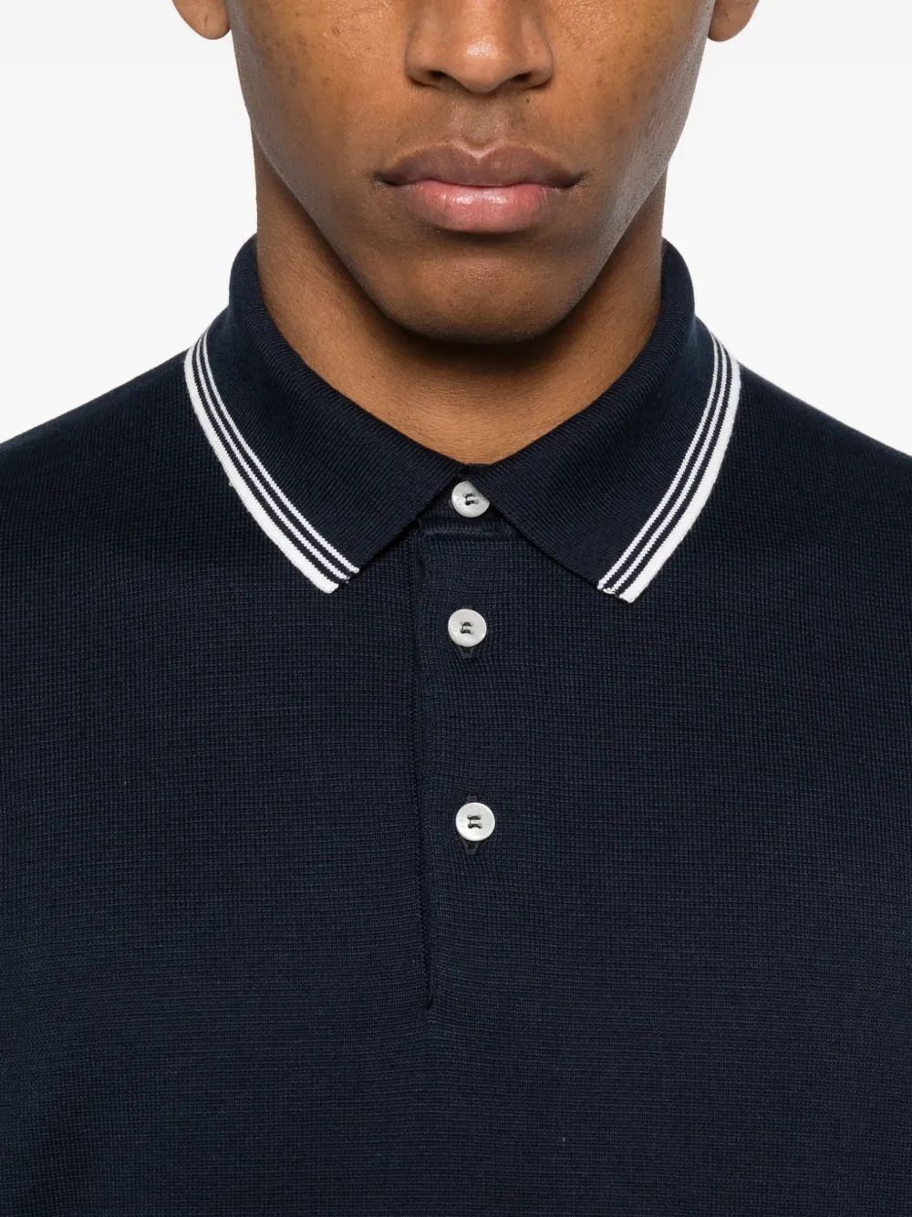 Paul & Shark Poloshirt met gestreepte afwerking Blauw