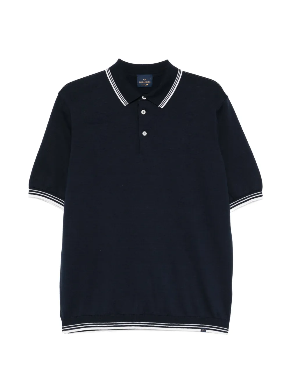 Paul & Shark striped-trim polo shirt - Blu