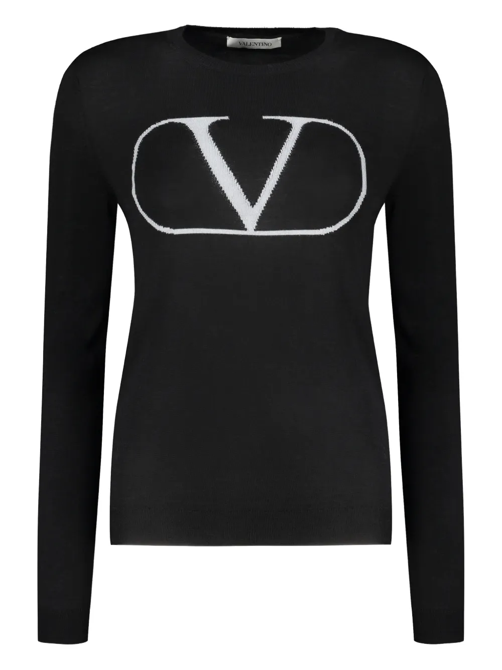 Valentino Garavani logo long-sleeve T-shirt - Schwarz