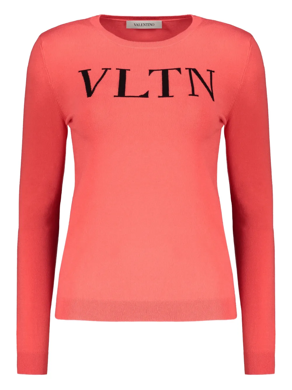 Valentino Garavani logo crew-neck long-sleeve T-shirt - Arancione
