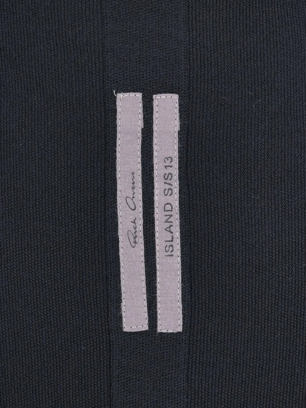 Rick Owens Vintage Mouwloze gerafelde jurk Zwart