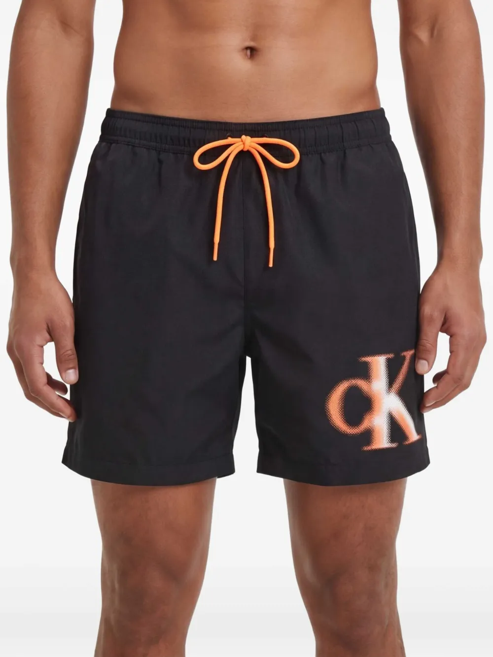 Calvin Klein Zwembroek met trekkoord Zwart