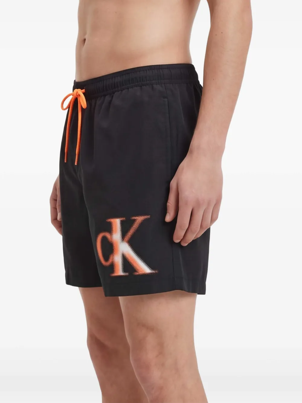 Calvin Klein Zwembroek met trekkoord Zwart