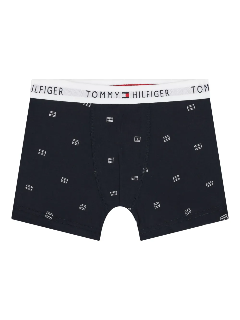 Tommy Hilfiger Junior Zeven boxershorts met logoband Blauw