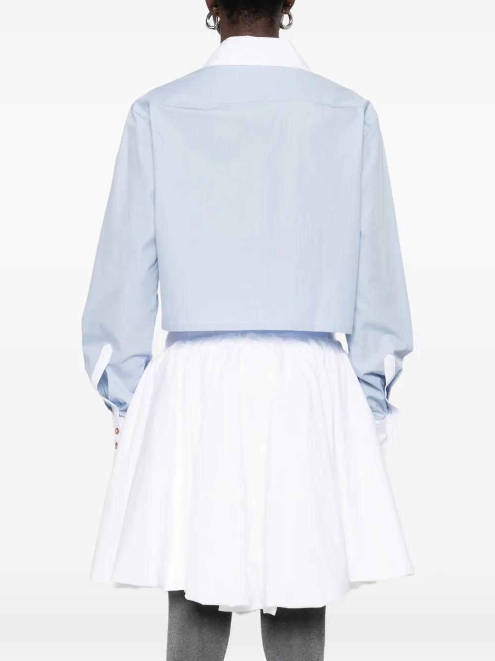 Vivienne Westwood Blouse met oversized kraag en uitgesneden details Blauw