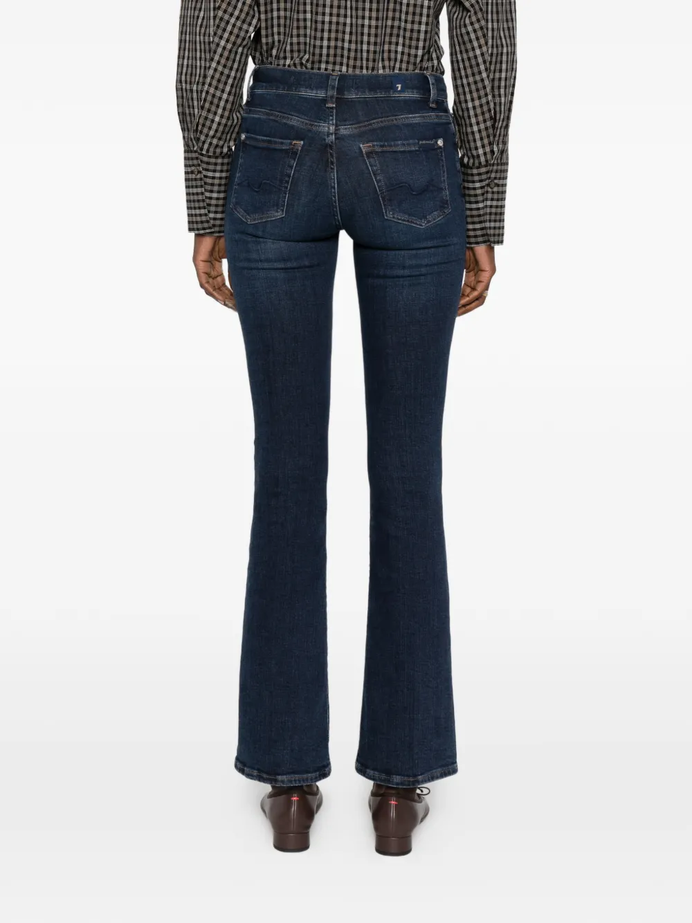 7 For All Mankind Slim Illusion bootcut jeans Blauw