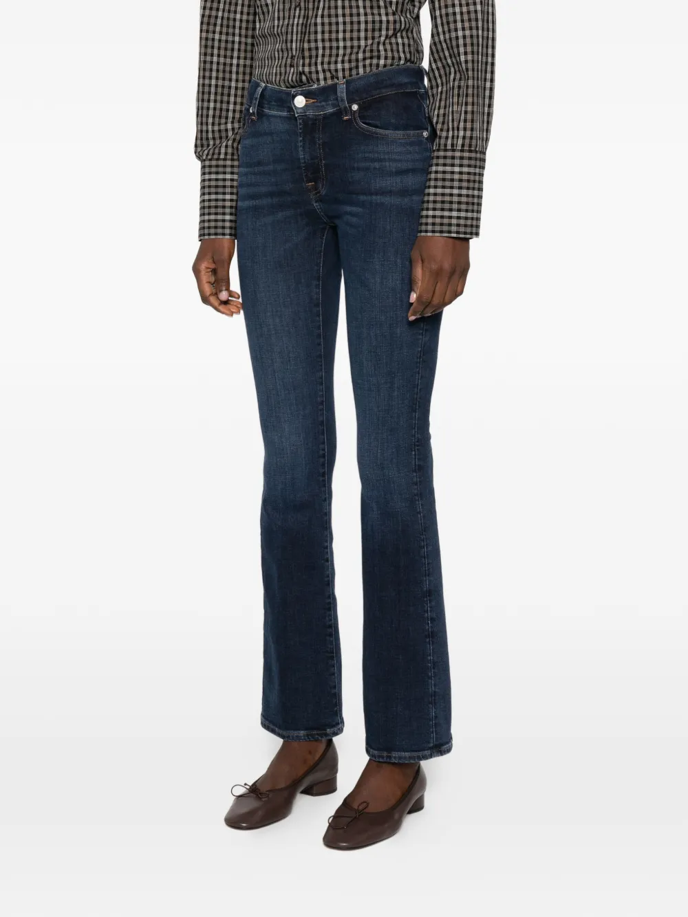 7 For All Mankind Slim Illusion bootcut jeans Blauw