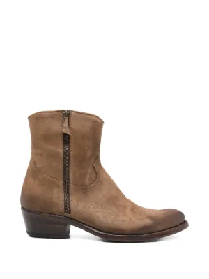 靴 VTMNTS 22AW ANKLE COWBOY Boots VTMNTS embroidery-detail 60mm Cowboy Boots | Orange | FARFETCH