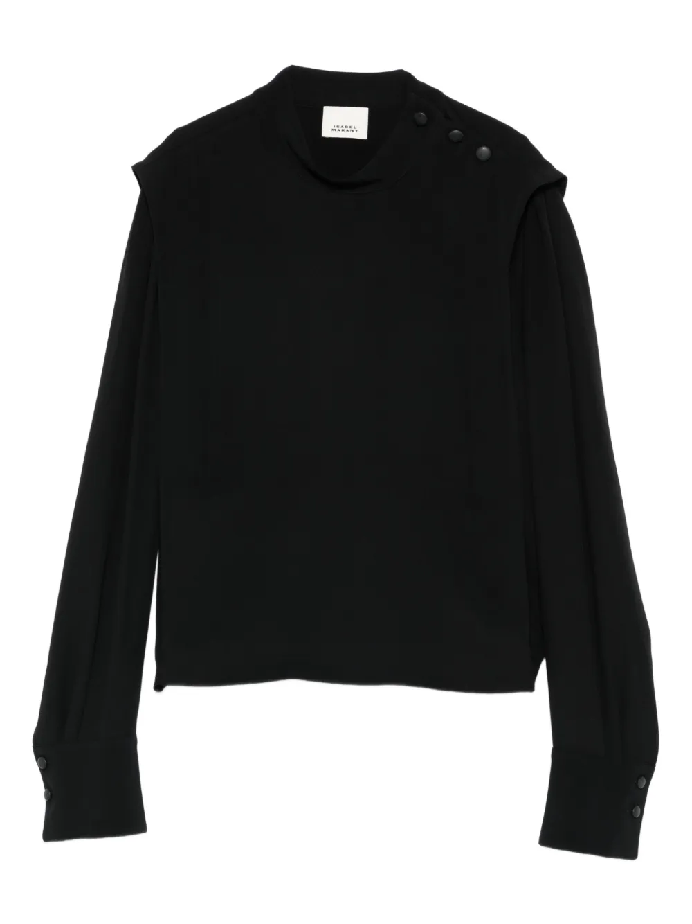 ISABEL MARANT Felissa button-detail blouse - Nero