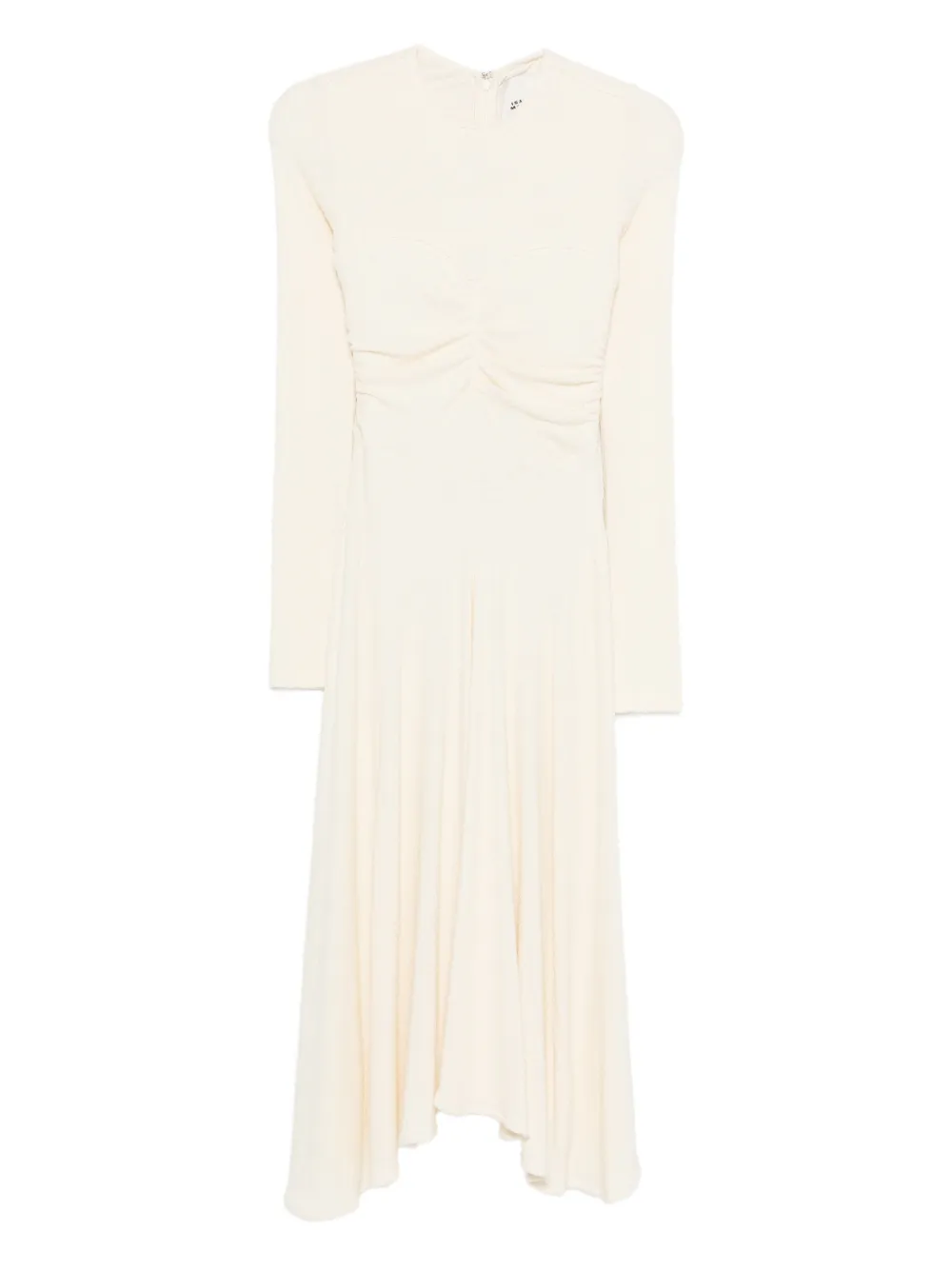 ISABEL MARANT Flora ruched midi dress - Toni neutri