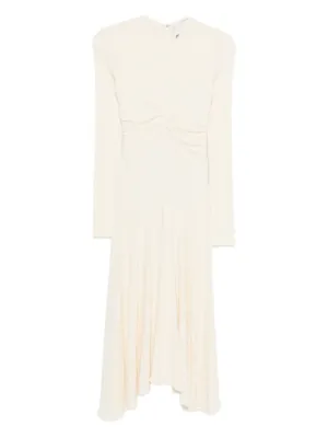 Courrges Asymmetrical long-sleeve Dress | Neutrals | FARFETCH
