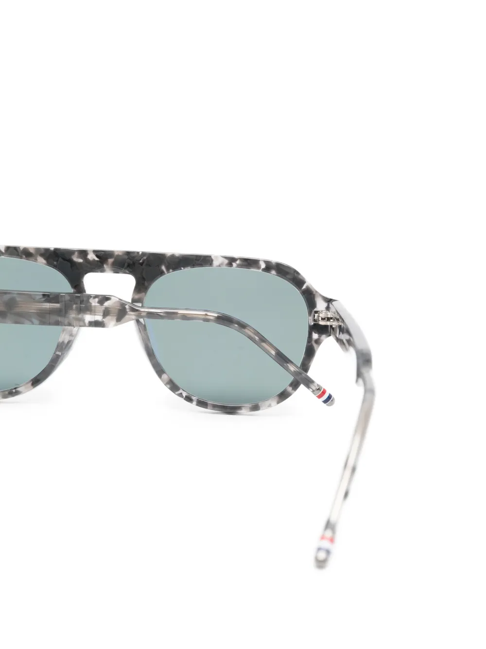  Thom Browne Eyewear Patterned Sunglasses - Grey 