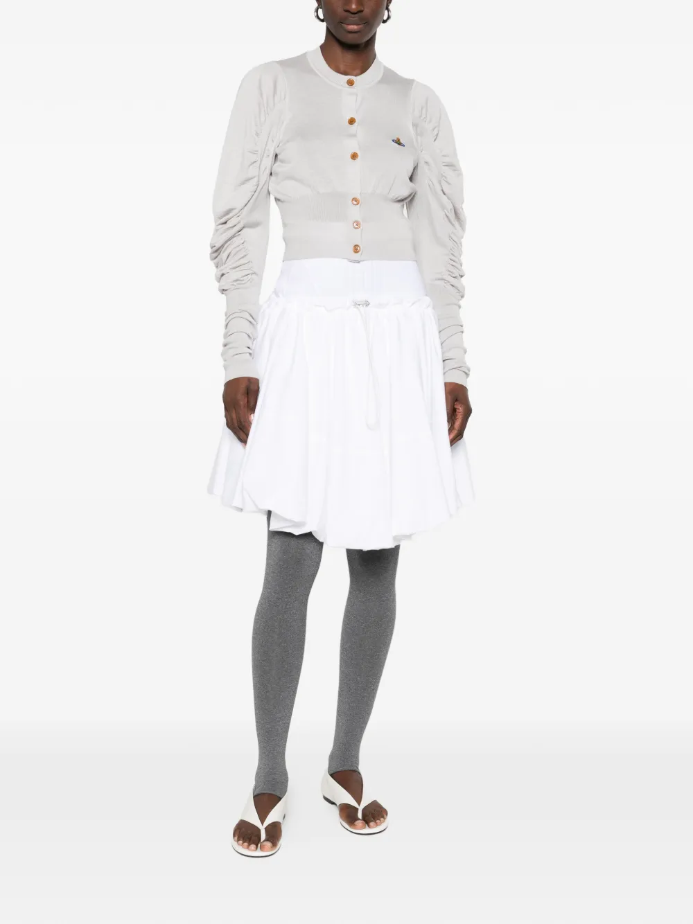 Vivienne Westwood Eli cropped vest Beige
