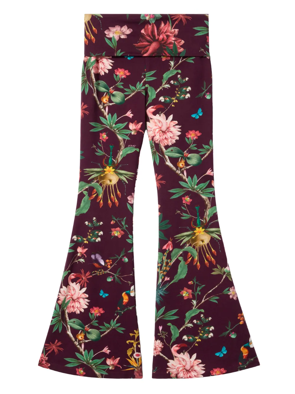 La DoubleJ floral flared trousers - Viola
