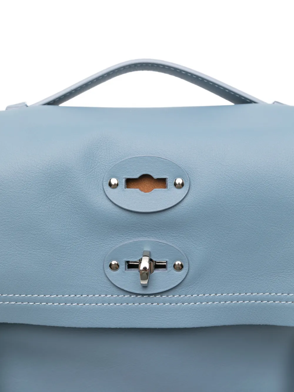 Medium Saeta Stud Leather Tote Bag
