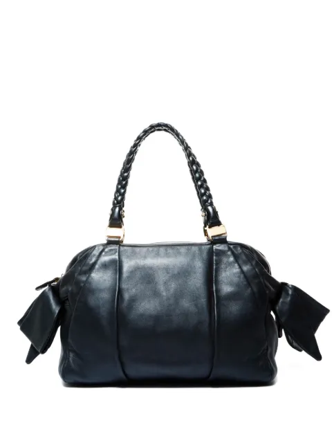 Ferragamo Pre-Owned 2020s ribbon braided-handle shoulder bag