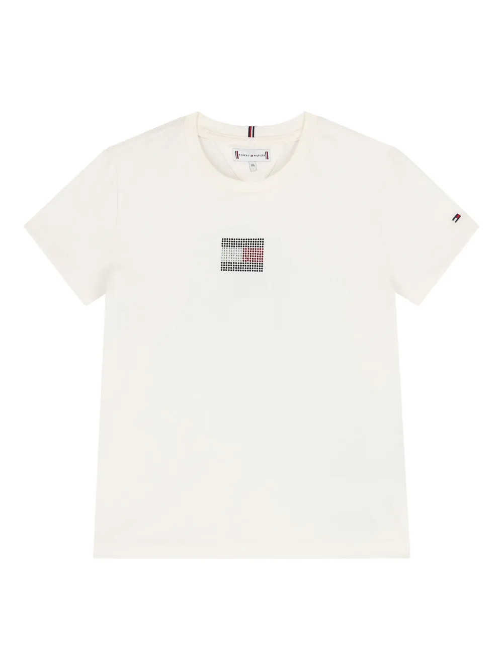 Tommy Hilfiger Junior embellished logo T-shirt - Toni neutri