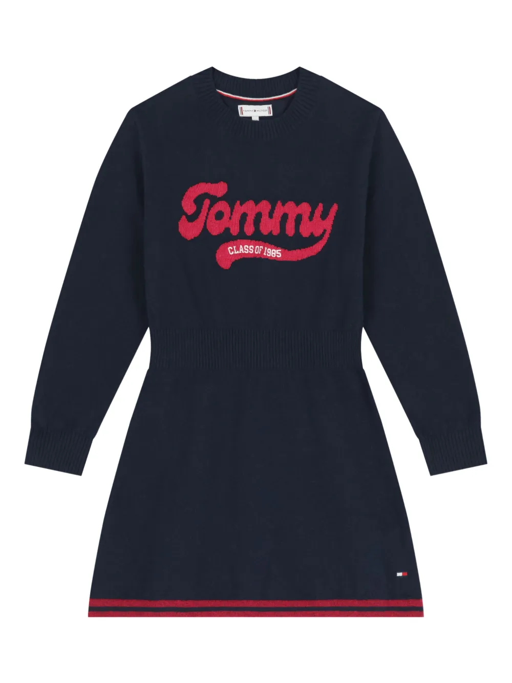 Tommy Hilfiger Junior logo knitted dress - Blu