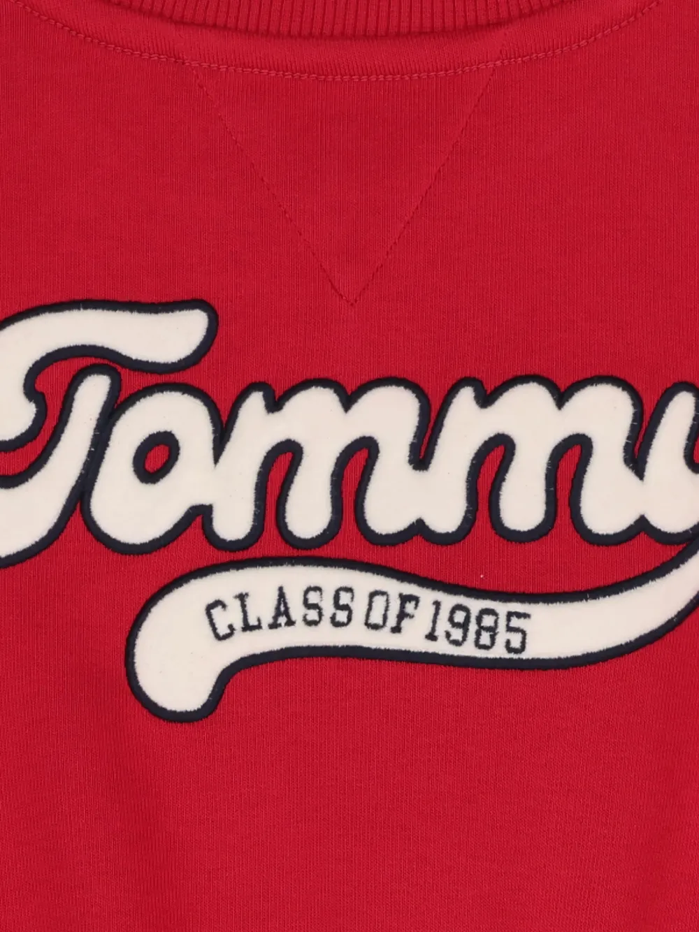 Tommy Hilfiger Junior Sweaterjurk met logo Rood