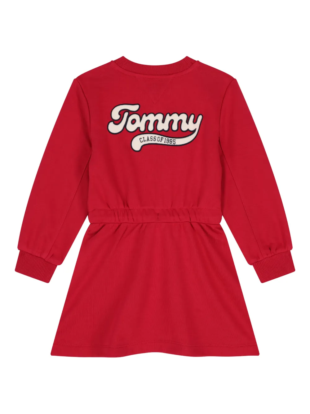 Tommy Hilfiger Junior Sweaterjurk met logo Rood