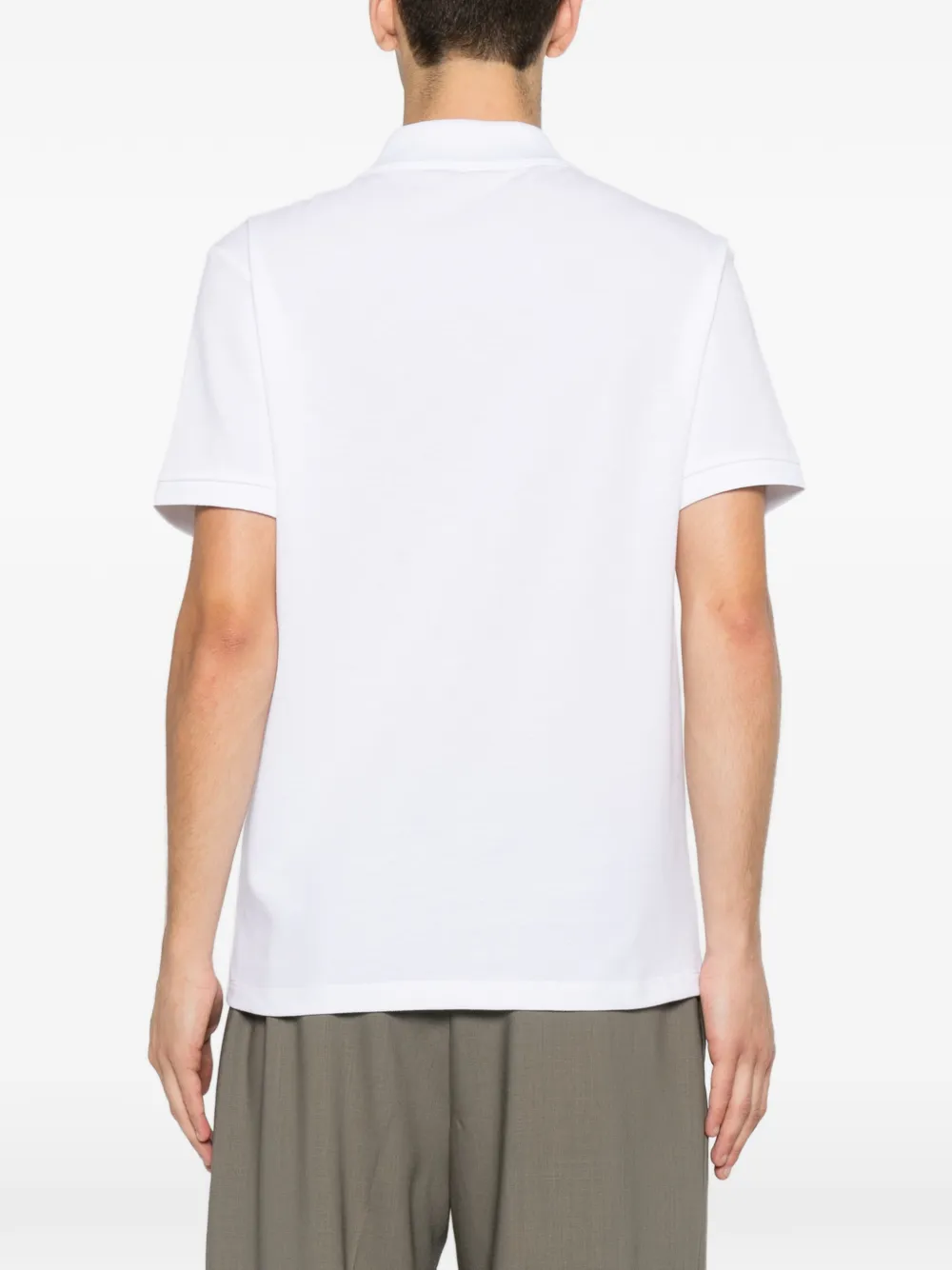 Balmain Poloshirt met geborduurd logo Wit