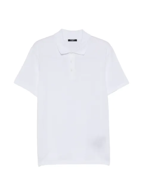 Balmain logo-embroidered polo shirt