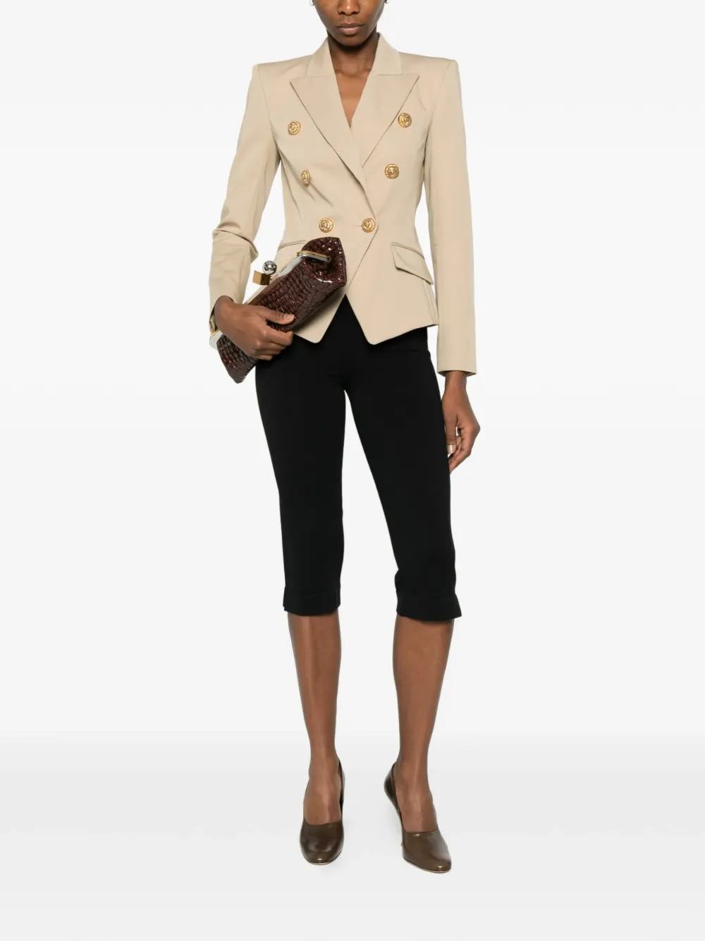  Balmain Six-button Blazer - Neutrals 