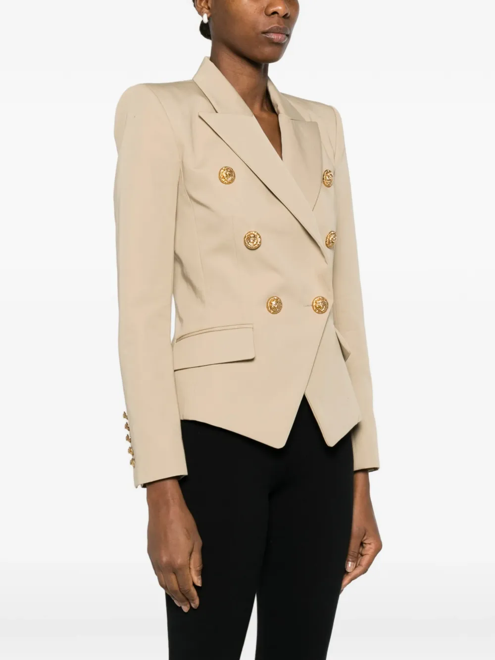  Balmain Six-button Blazer - Neutrals 