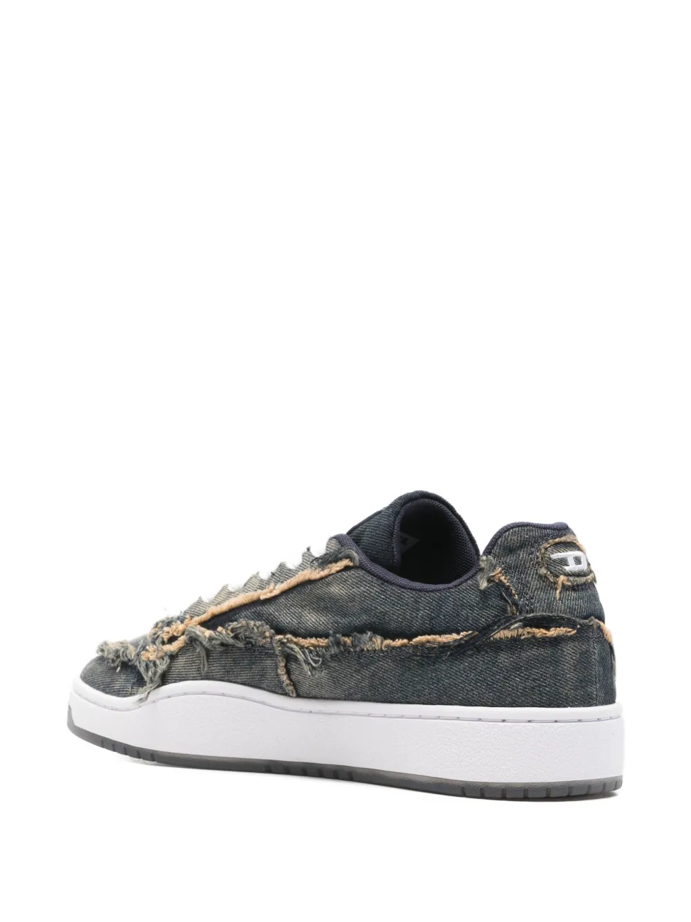Diesel S-Tracker-D Low sneakers met franje Blauw