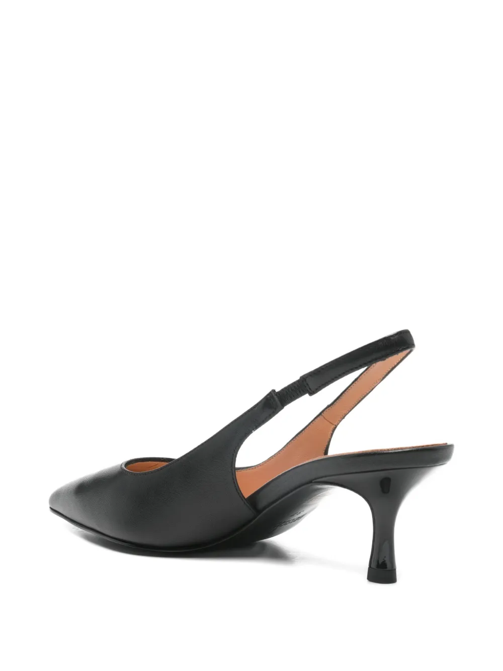 Love Moschino heart-appliqué slingback pumps Zwart