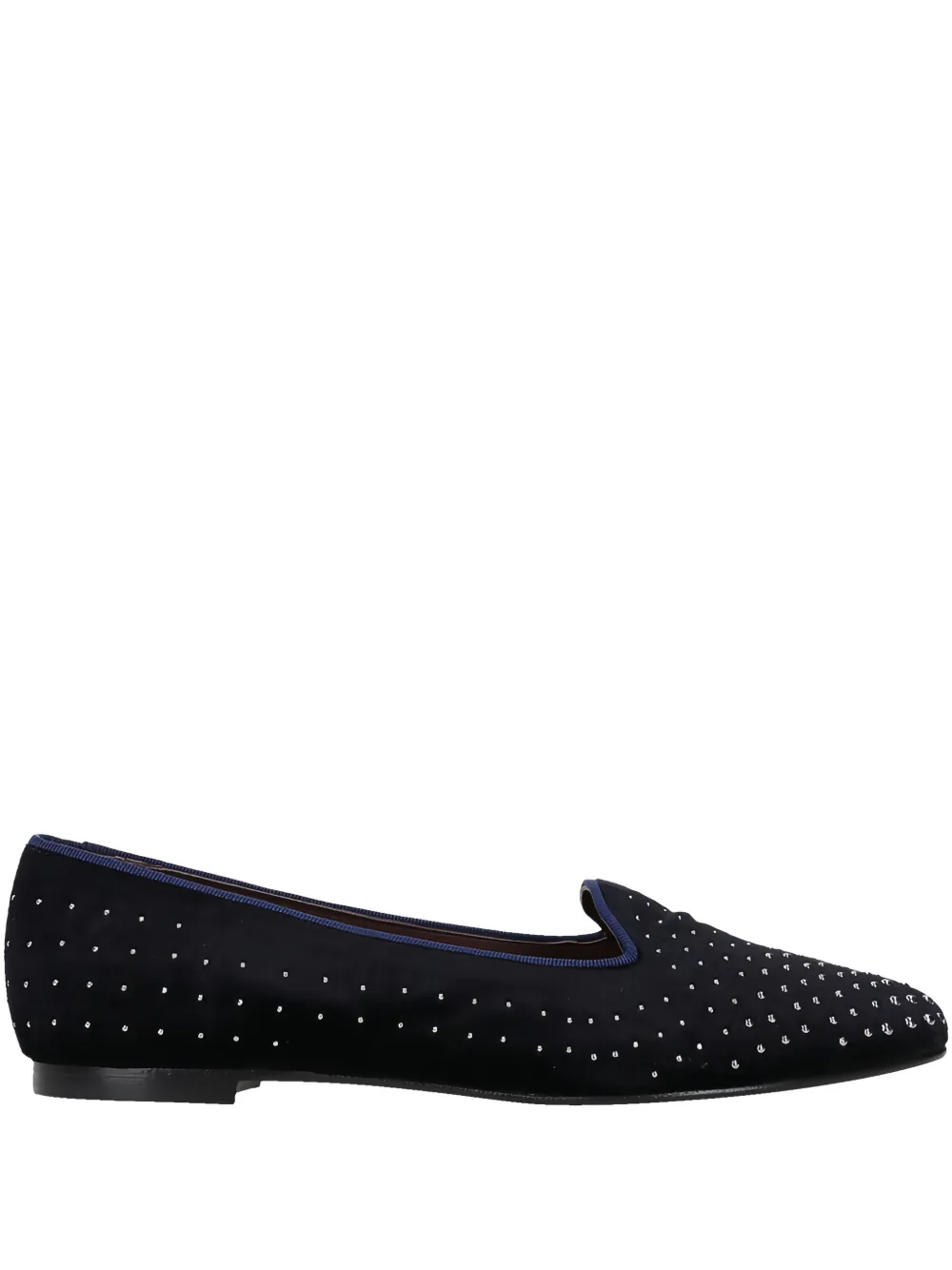 Castañer studded velvet loafers - Blau