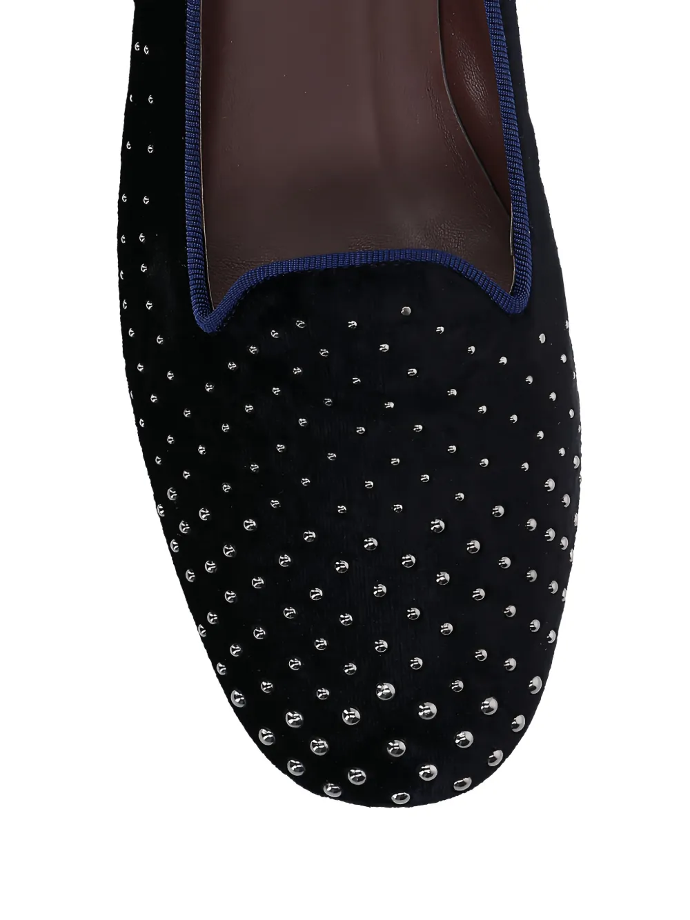 Castañer studded velvet loafers Blauw