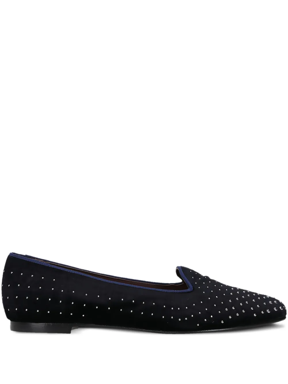 Castañer studded velvet loafers - Blu