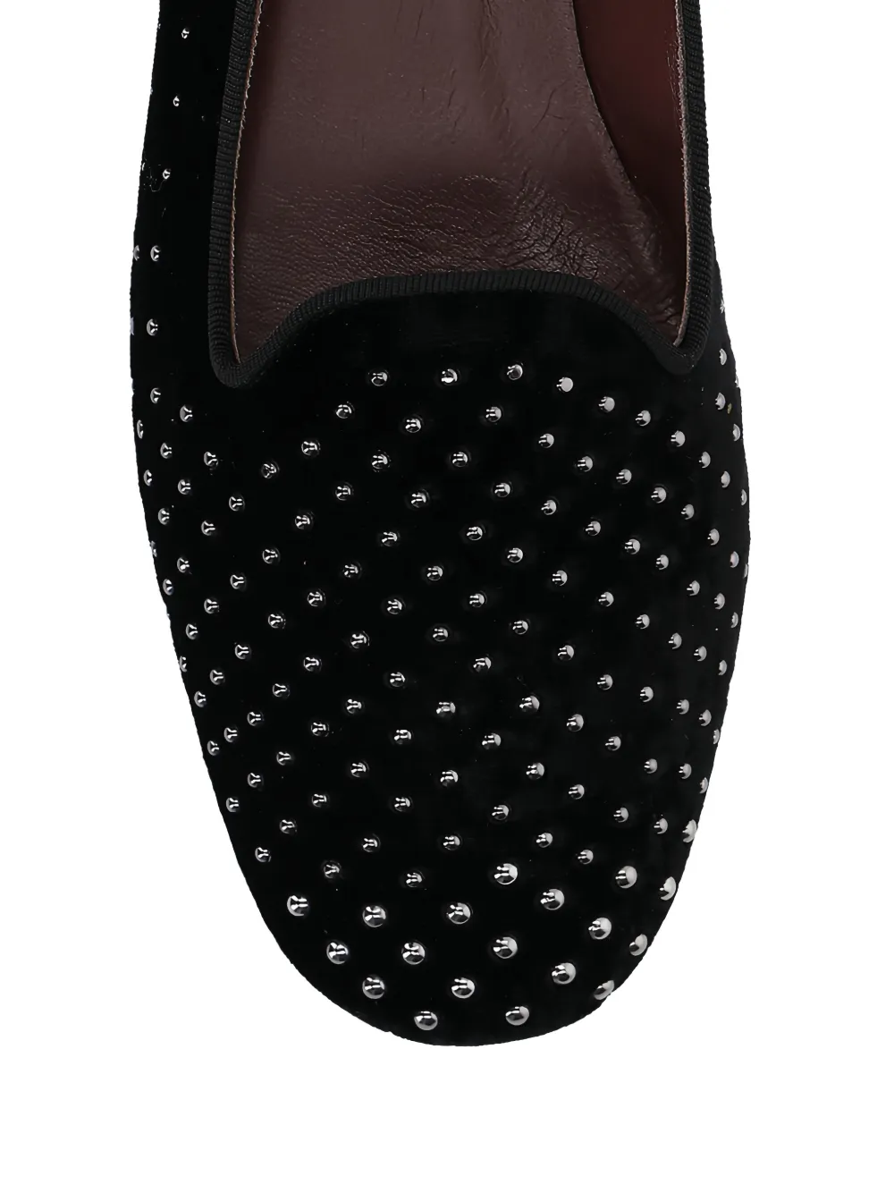 Castañer studded velvet loafers Zwart