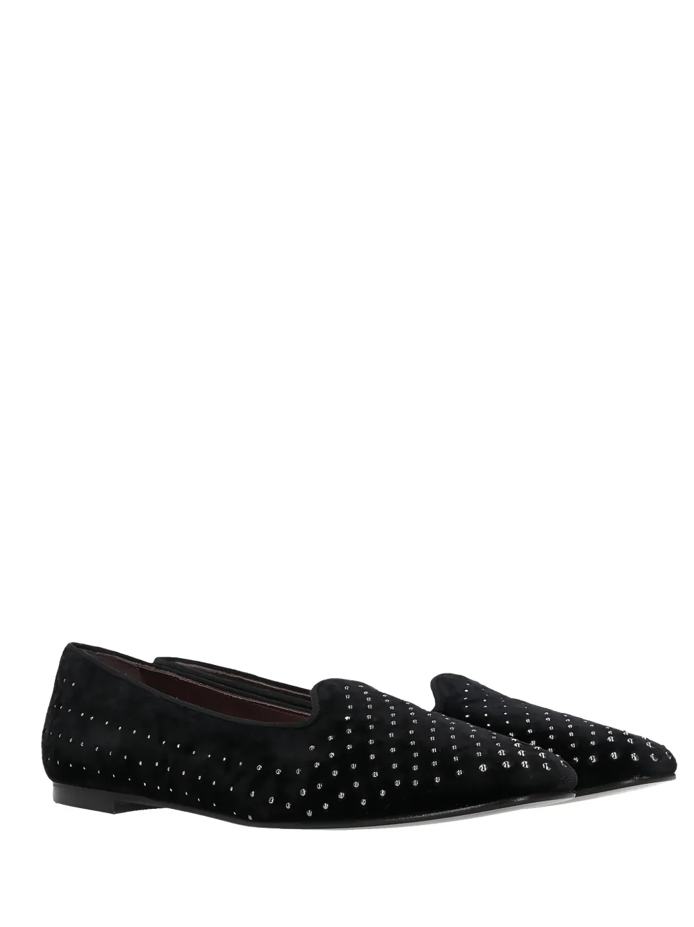 Castañer studded velvet loafers - Zwart