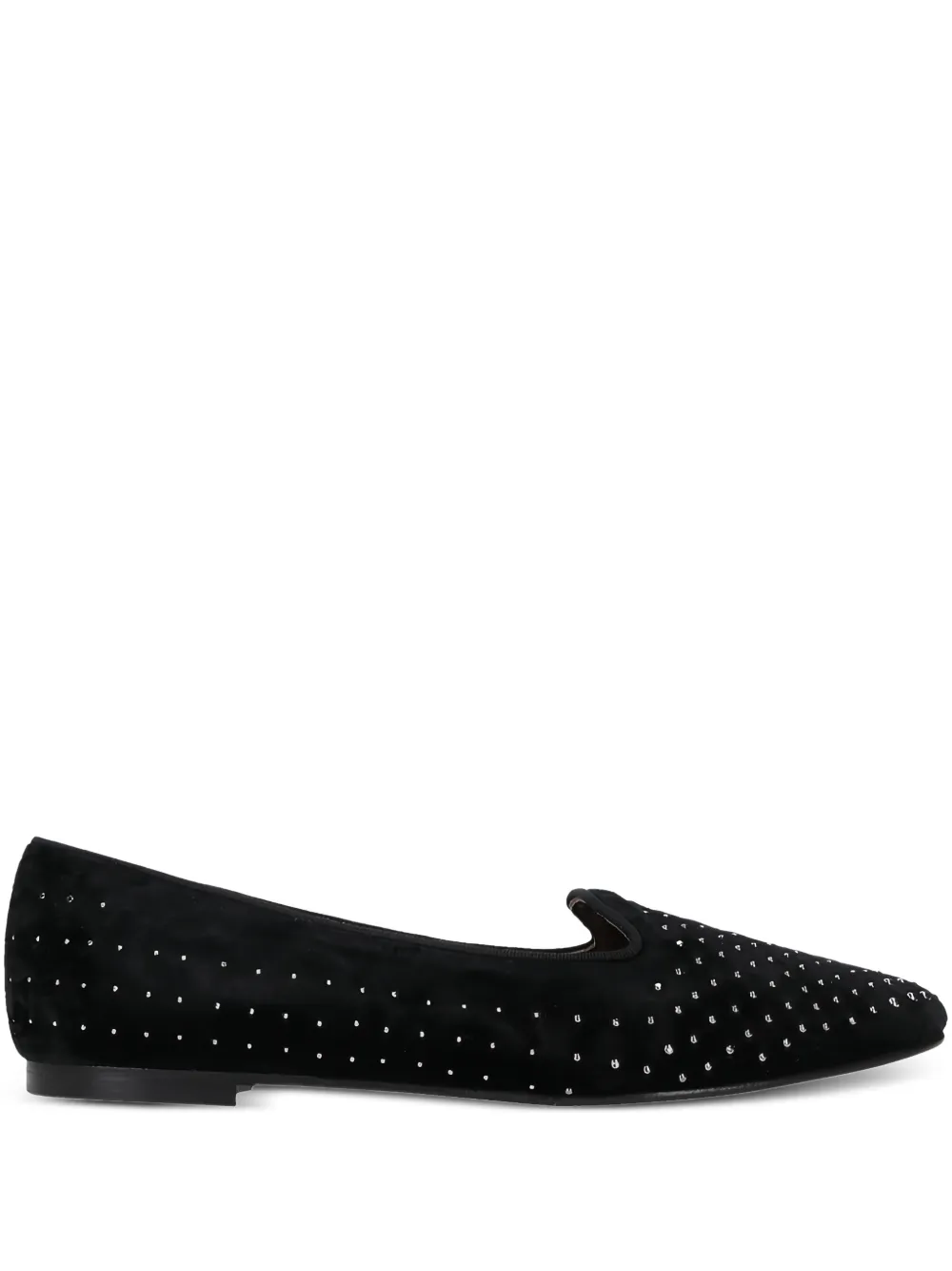 Castañer studded velvet loafers - Nero