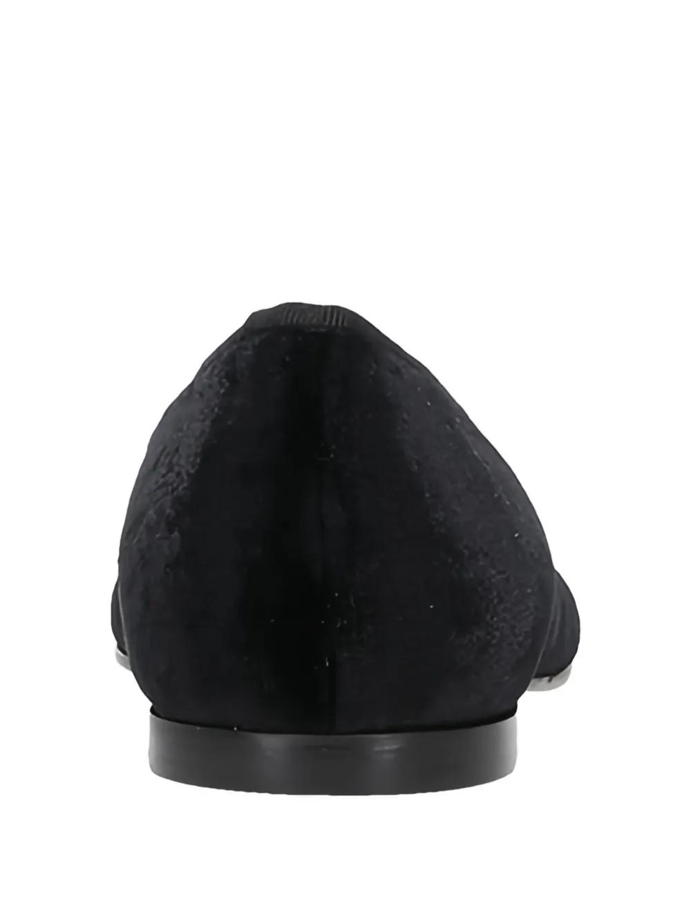 Castañer Fluwelen loafers met bloemenpatroon Zwart