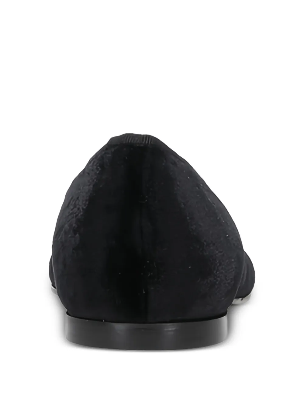 Castañer Fluwelen loafers met bloemenpatroon Zwart