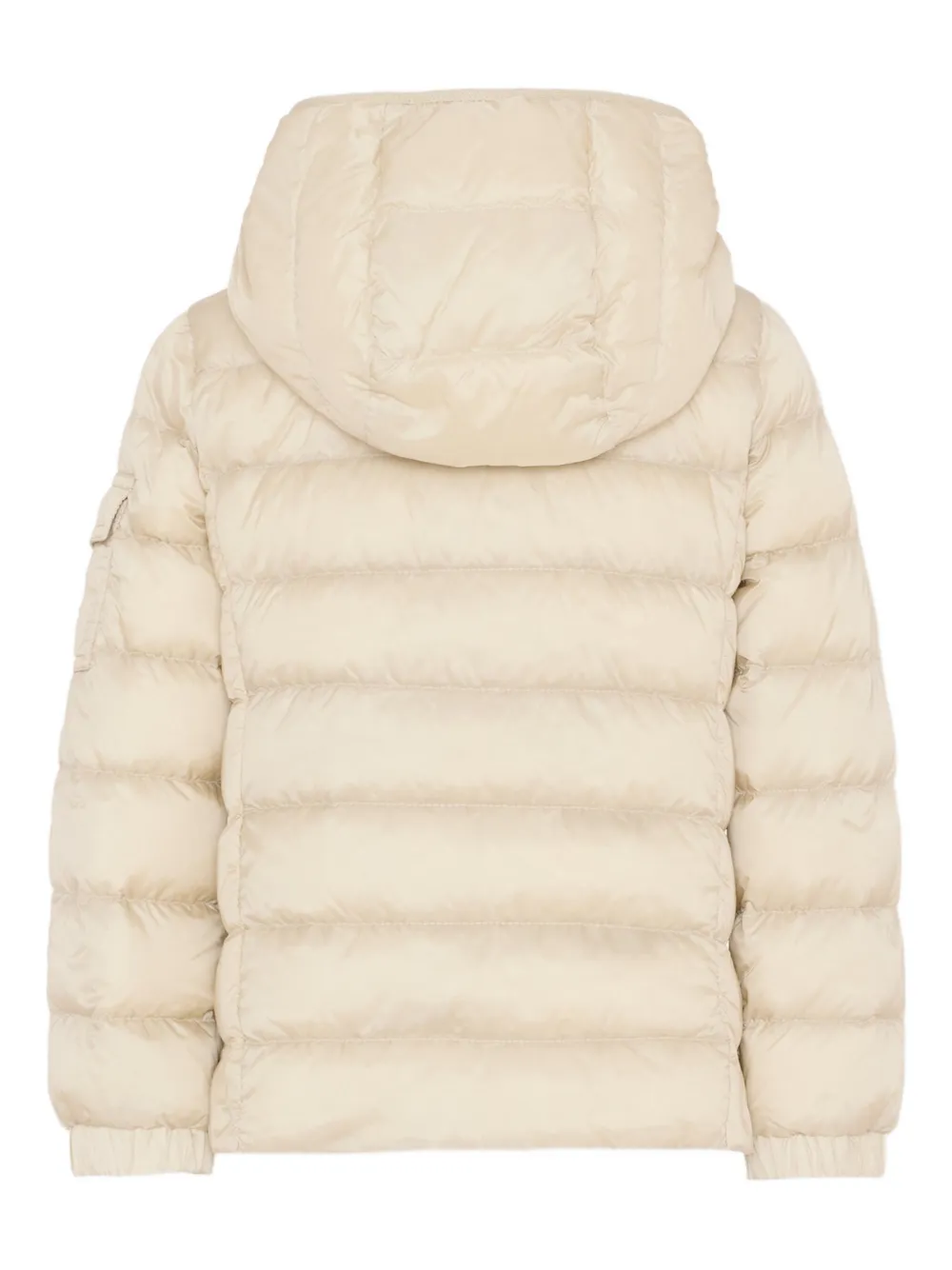 Moncler Enfant Donsjack met capuchon Beige