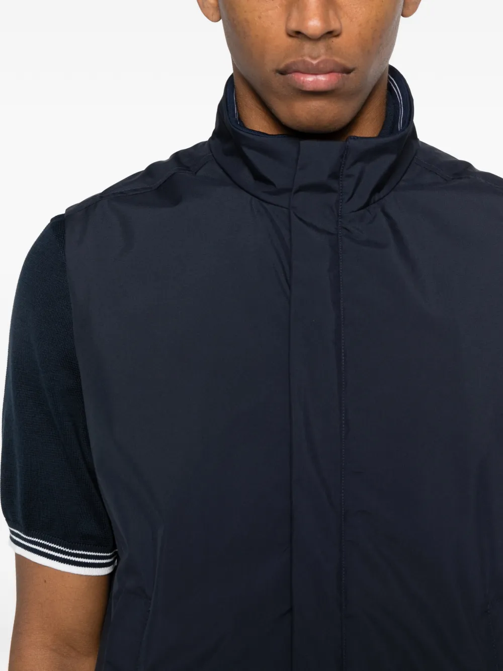 Paul & Shark Bodywarmer met rits Blauw