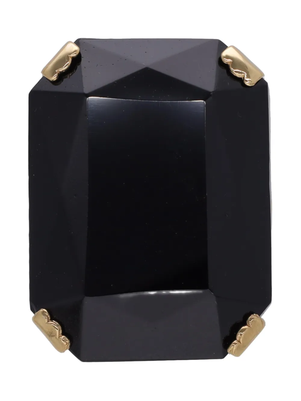 Krizia Pre-Owned Krizia gemstone adjustable ring - Nero