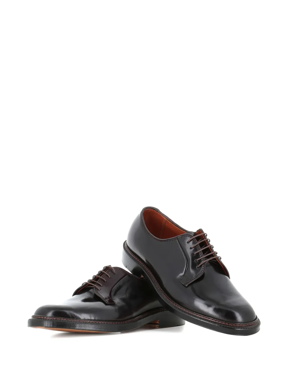 Alden Horse leren derby schoenen Rood