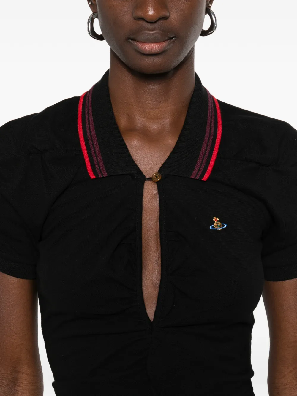 Vivienne Westwood Pulling midi-jurk met ruches Zwart