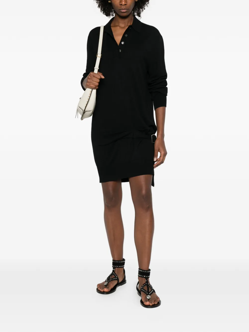 ISABEL MARANT Bathilde knitted mini dress - Zwart