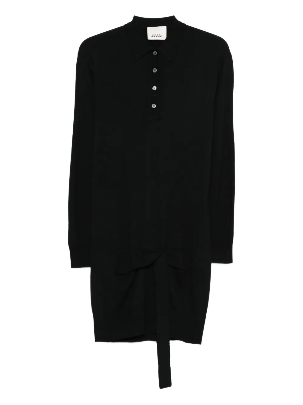 ISABEL MARANT Bathilde knitted mini dress - Black