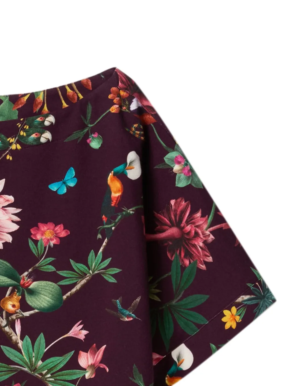 La DoubleJ floral short-sleeve blouse - Paars